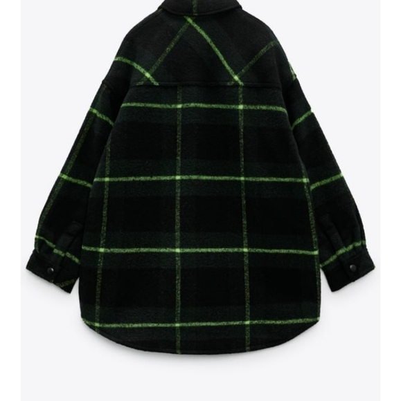 ZARA plaid padded overshirt - Picture 2 of 9